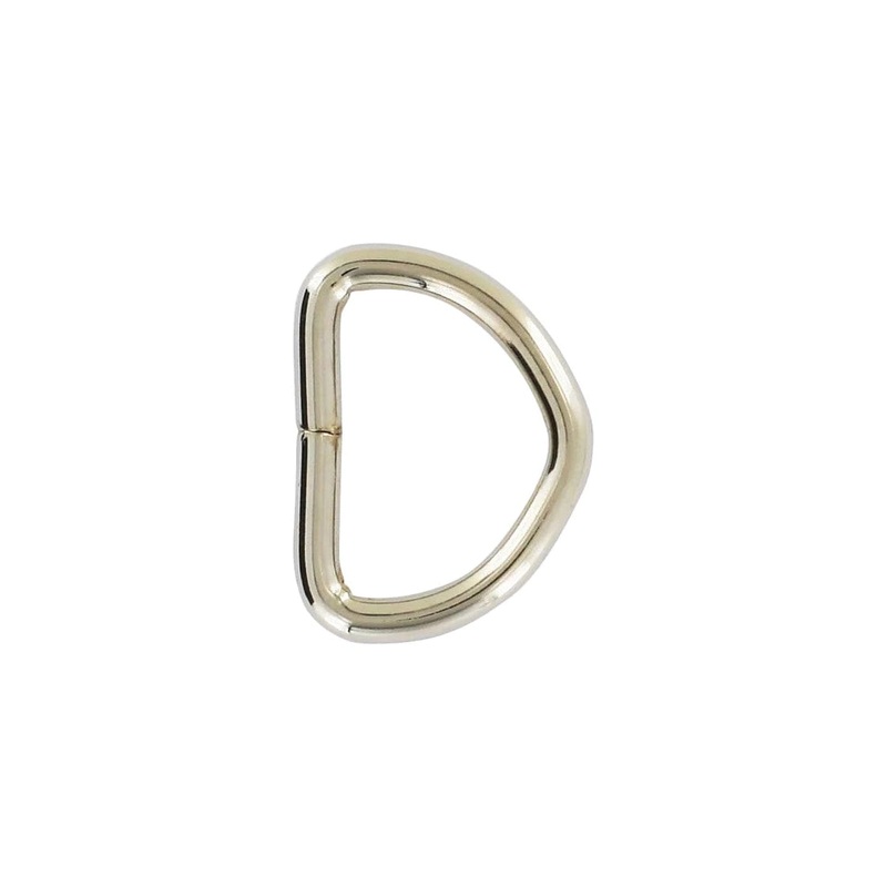 7/8″ Shiny Nickel, Split D-Ring,Steel, #D-106-NP