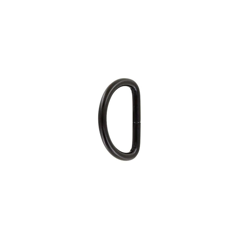 1 1/2″ Matte Black, Split D Ring, Steel, #P-2121-BLK