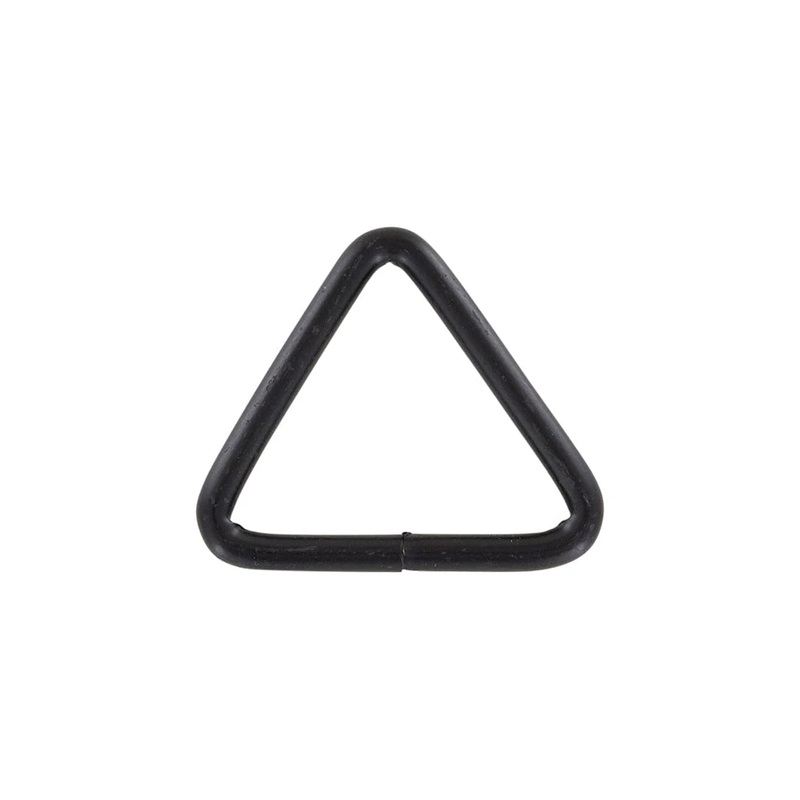 1 1/2″ Matte Black, Welded Triangle Ring, Steel, #P-2074-BLK