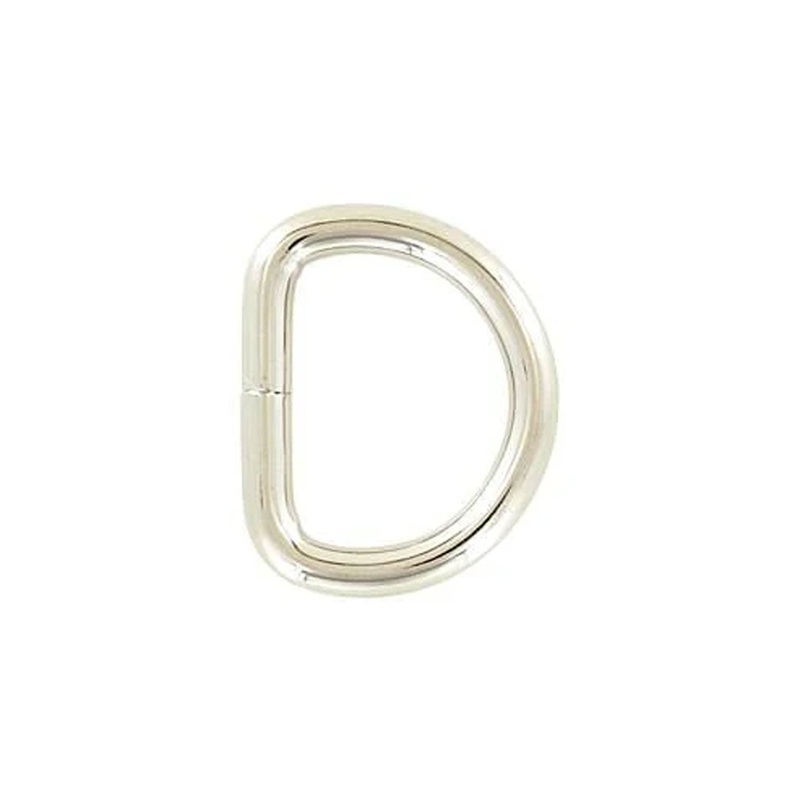 1″ Shiny Nickel, Split D Ring, Steel, #P-2120-NP
