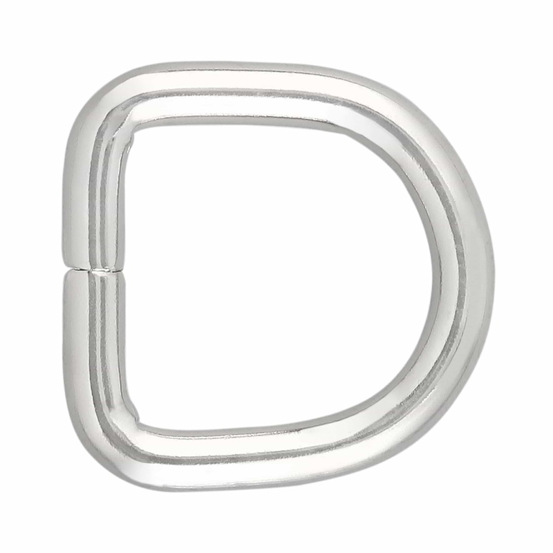 3/8″ Nickel, Split D Ring, Steel, #P-2116-NP
