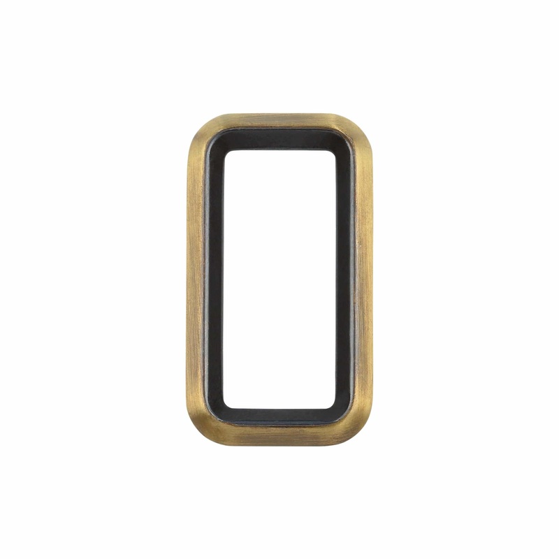 1 1/2″ Antique Brass, Cast Beveled Rectangular Ring, Zinc Alloy, #P-2875-ANTB