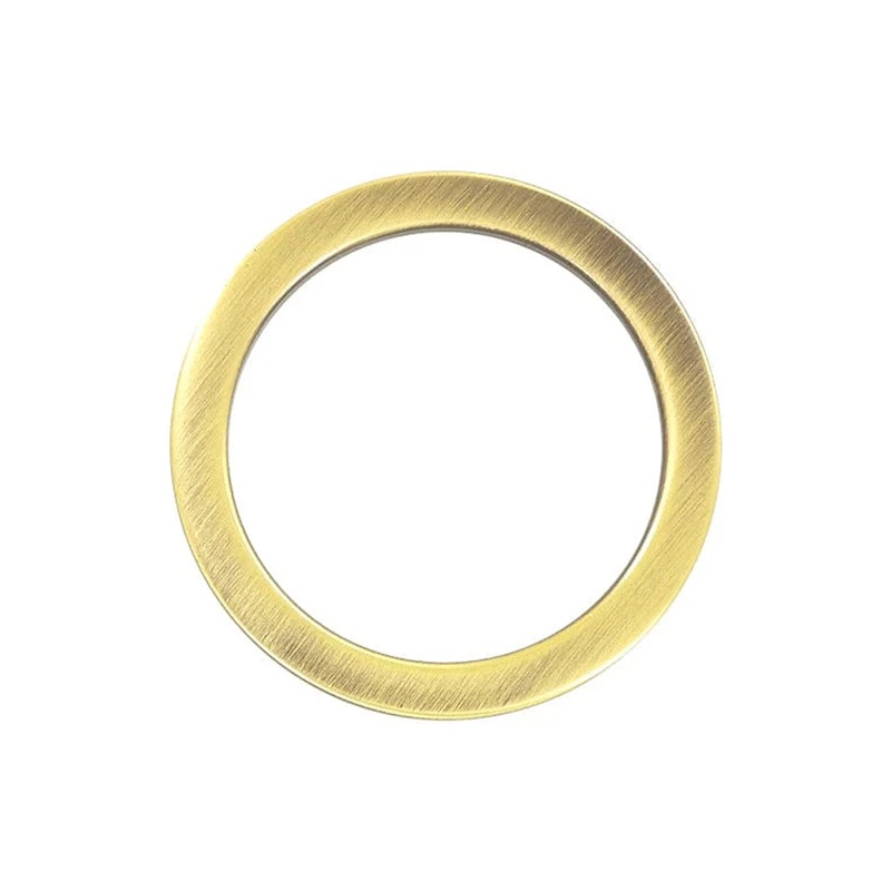 1 1/2″ Antique Brass, Cast Flat Round Ring, Zinc Alloy, #P-2551-ANTB
