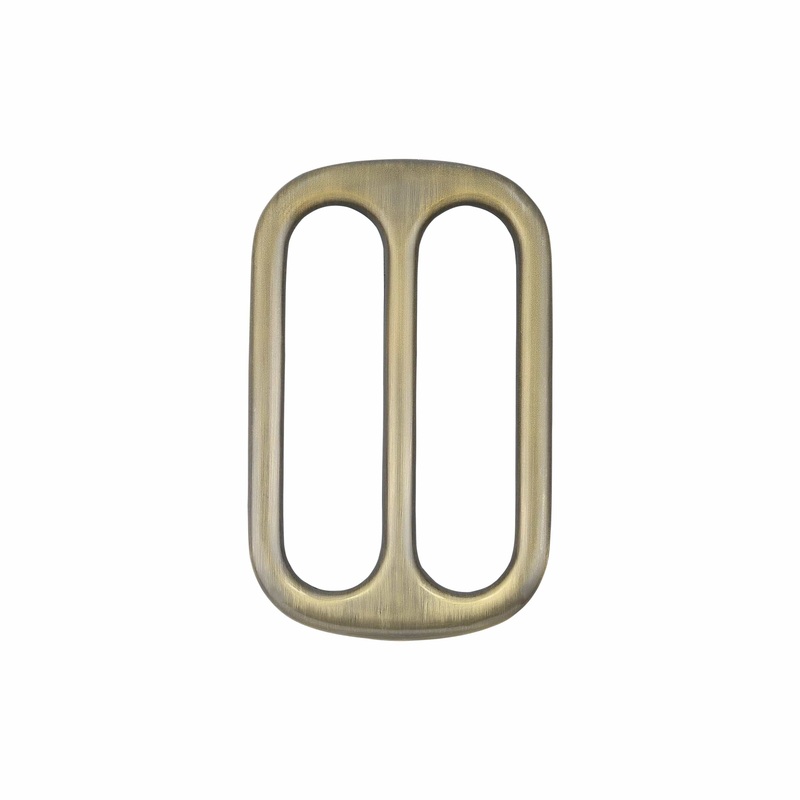 1 1/2″ Antique Brass, Cast Tri Glide Slide, Zinc Alloy, #P-2810-ANTB