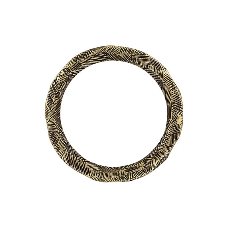 1 1/2″ Antique Brass, Round Ring, Zinc Alloy, #P-3027-ANTB