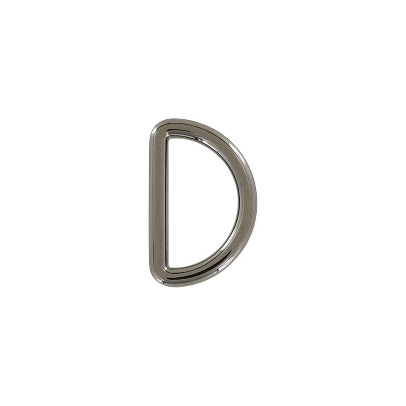 1 1/4″Gunmetal, Solid D Ring, Zinc Alloy, #P-3144-GUNM