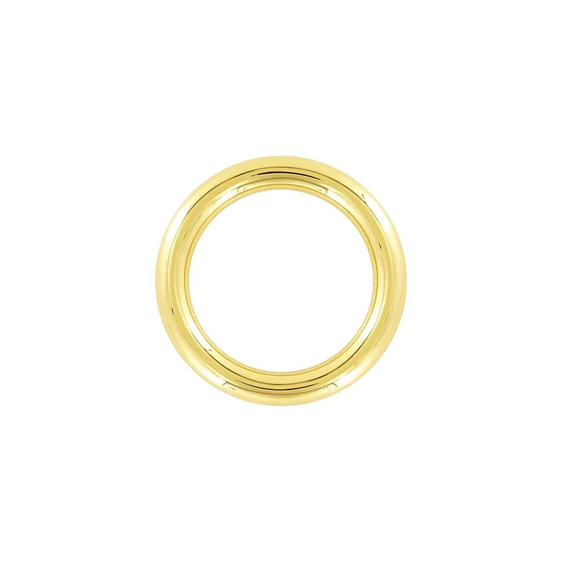 1 1/4″ Shiny Gold, Solid Round Ring, Zinc Alloy, #P-2826-GOLD