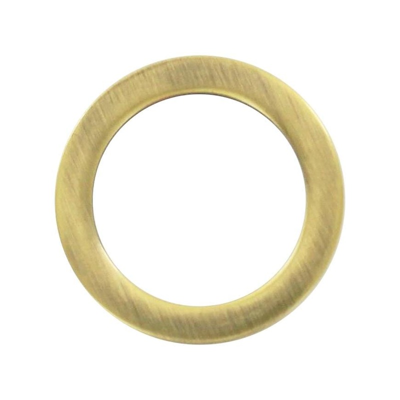 1″ Antique Brass, Cast Flat Round Ring, Zinc Alloy, #P-2552-ANTB