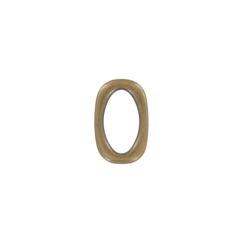 1″Antique Brass, Oval Ring, Zinc Alloy, #P-2987-ANTB