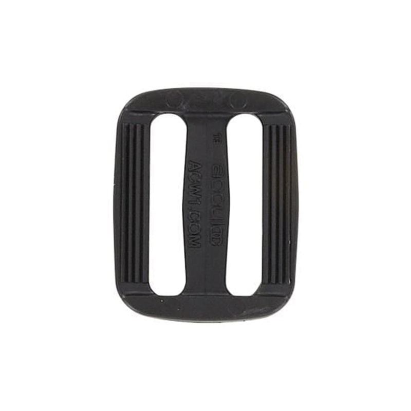 1″ Black, Sliplock Tri-Glide Slide Buckle, Plastic, #SL-1