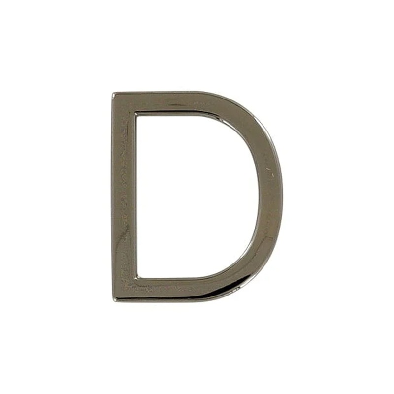1″Gunmetal, Solid D Ring, Zinc Alloy, #P-3143-GUNM