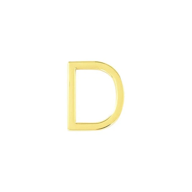 1″ Shiny Gold,  Solid D Ring, Zinc Alloy, #P-3143-GOLD
