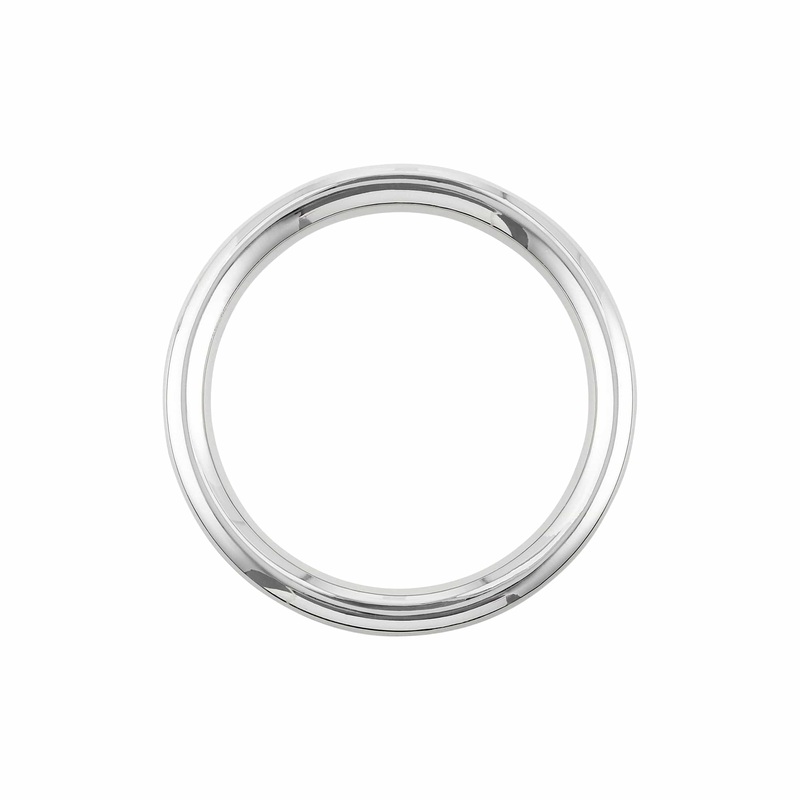 2″ Shiny Nickel, Heavy Solid Round Ring, Zinc Alloy, #P-2550-NIC