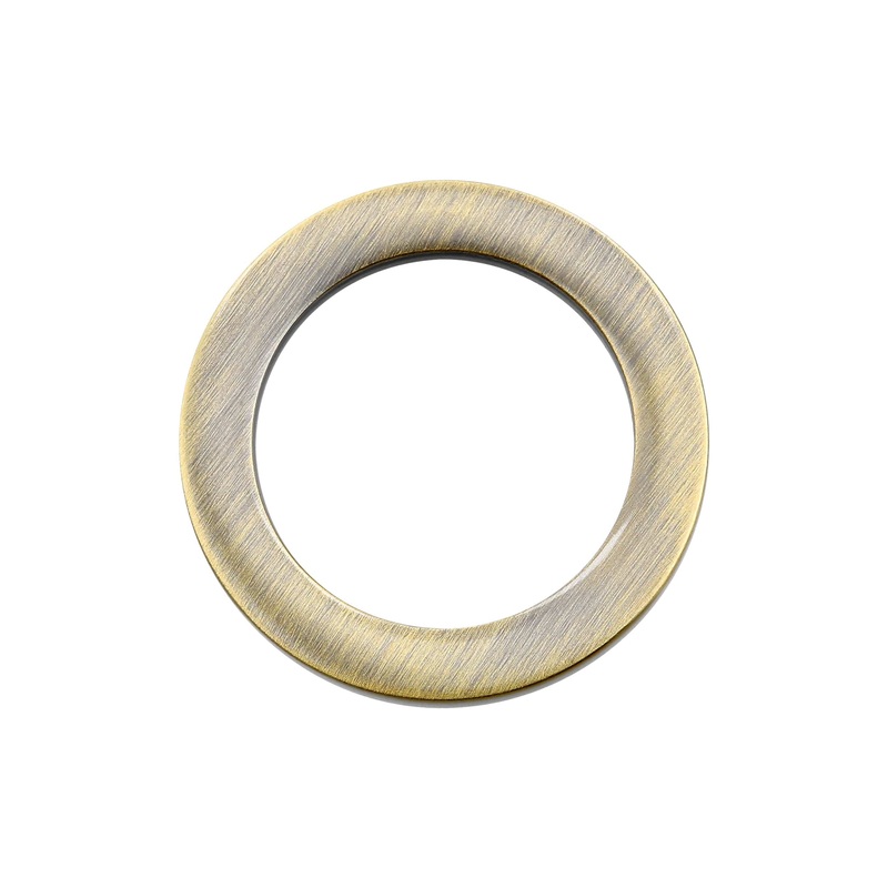 3/4″ Antique Brass, Cast Flat Round Ring, Zinc Alloy, #P-2553-ANTB