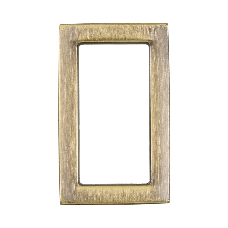3/4″ Antique Brass, Rectangular Concave Ring, Zinc Alloy-PK5, #P-2556-ANTB