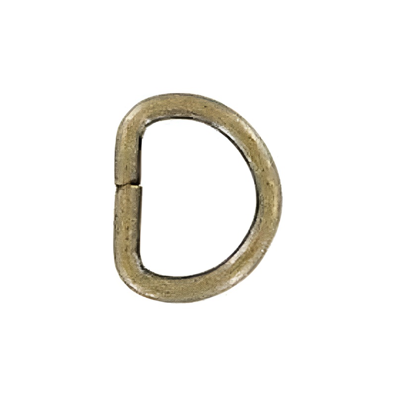3/8″ Antique Brass, Split D Ring, Steel, #P-975-ANTB