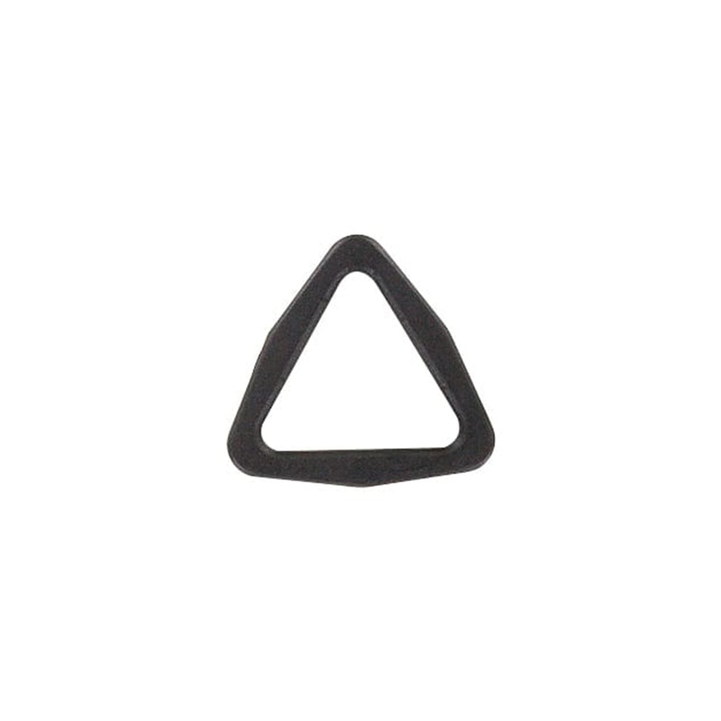 1″ Black, Triangle Ring, Plastic, #TR-1