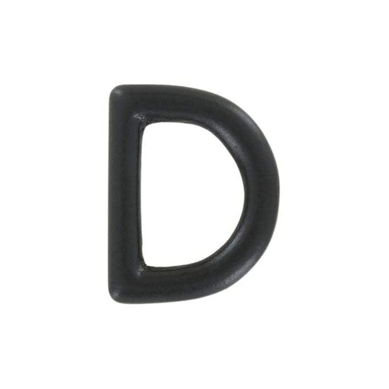 1/2″ Matte Black, Cast D Ring, Solid Brass, #P-1935-BLK