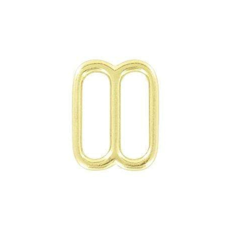 1″ Shiny Brass, Cast Rounded Tri Bar Slide, Solid Brass, #C-1596