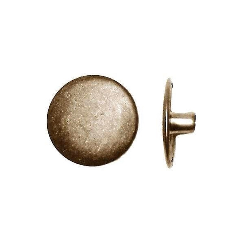 19/32″ Antique Brass, Parallel Spring Snap Cap, Solid Brass, #8372-ANTB