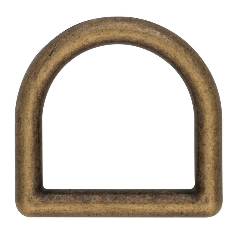 3/4″ Antique Brass, Cast D-Ring, Zinc Alloy, #D-303-ANTB