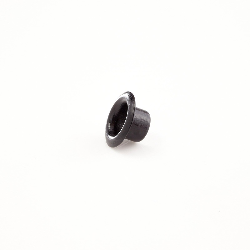 6.7mm Black, Eyelet, Steel – 24 pk, #A-257-BLK