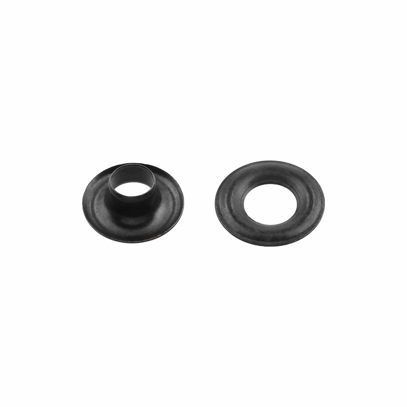 #00 Black, Grommet with Washer, Solid Brass – 24 pk, #GROM-00-BLK