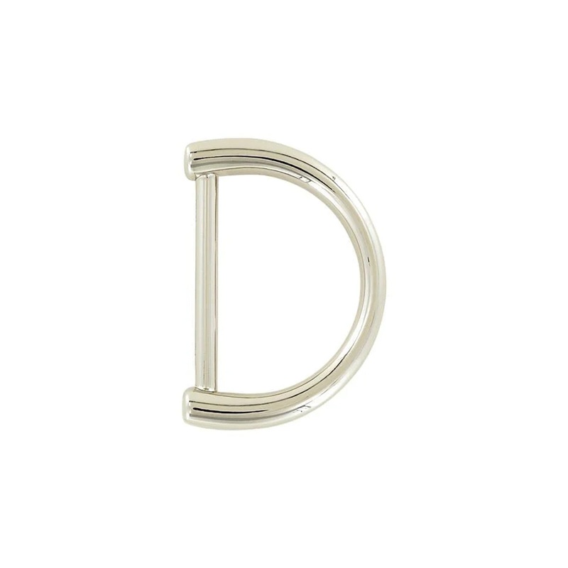 1 1/2″ Shiny Nickel, D-Ring Handle Loop, Zinc Alloy, #P-3166-NP
