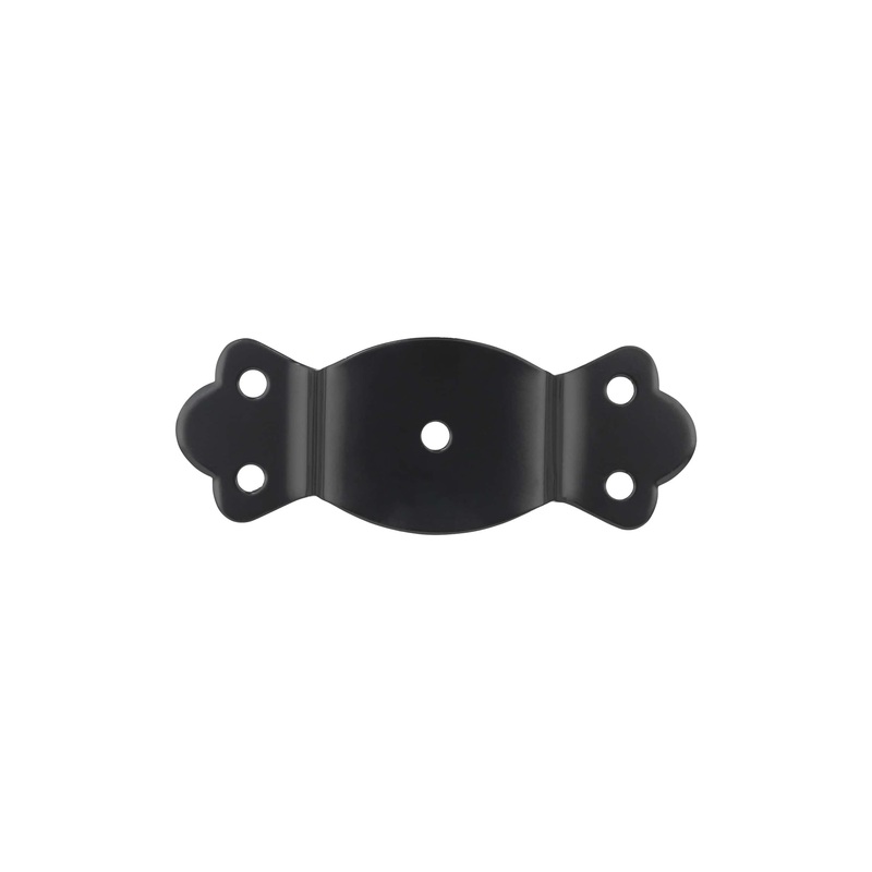 1 1/4″ Black, Round Edge Trunk Handle Loop No Nail, Steel, #G-18-BLK