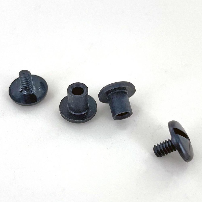 1/4″ Black, Post & Cap, Plastic-PK10, #L-1694-1-4