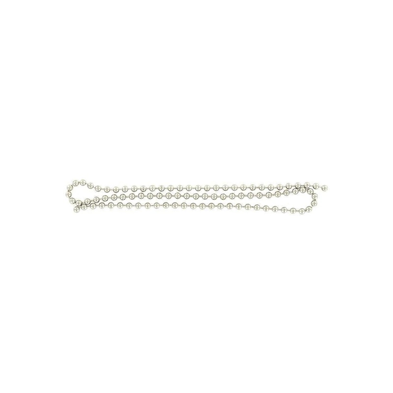 1/8″ Nickel, Beaded Key Chain, Steel, #BEADED-NP