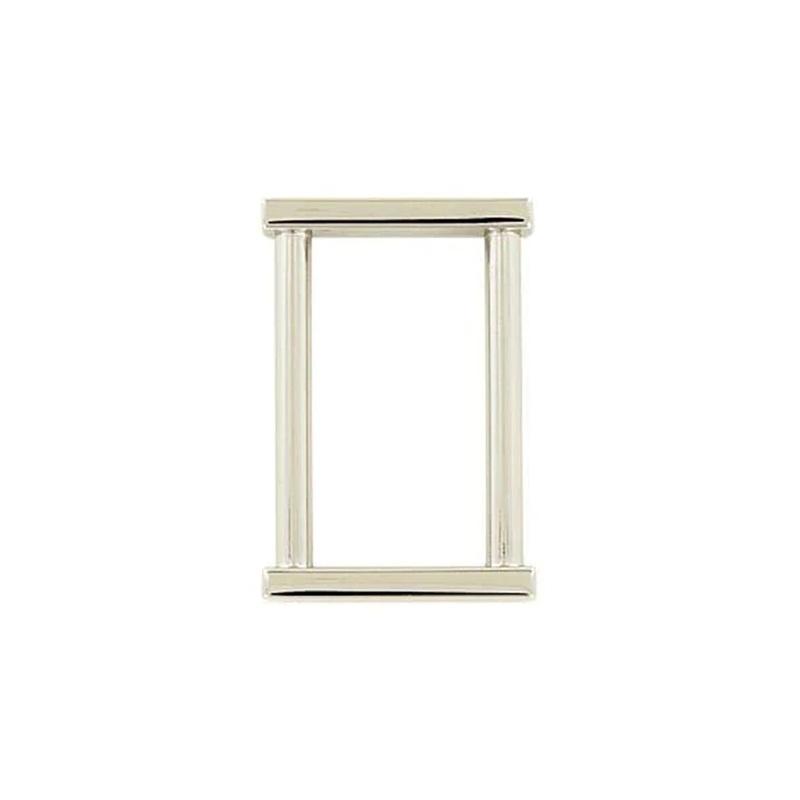 1″ Shiny Nickel, Solid Rectangular Ring, Zinc Alloy, #P-2643-NIC