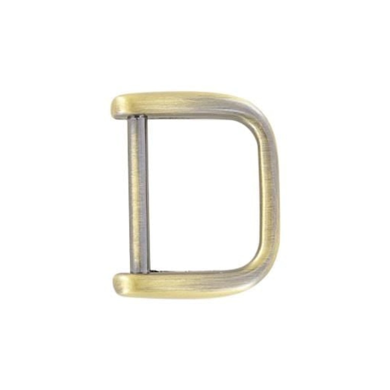3/4″ Antique Brass, Solid D Ring, Zinc Alloy-PK5, #P-2638-ANTB