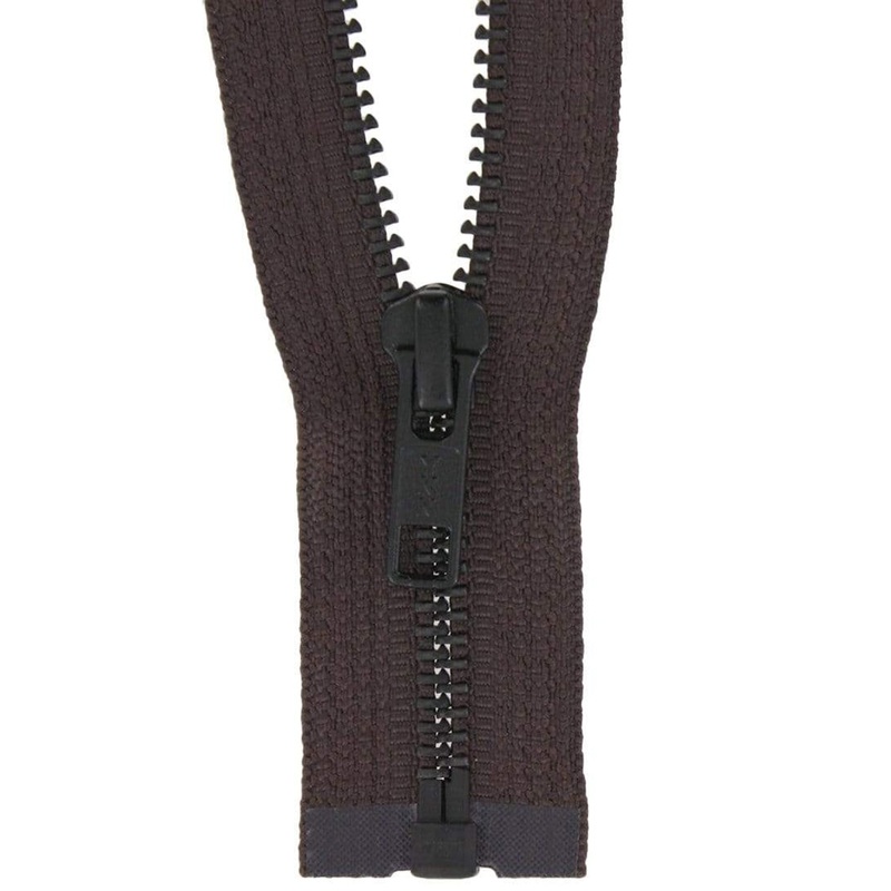 #5 Metal, Brown, 30″ YKK Separating Bomber Jacket Zipper with Brown Oxide Teeth, #6BJ-30-BRO-OX
