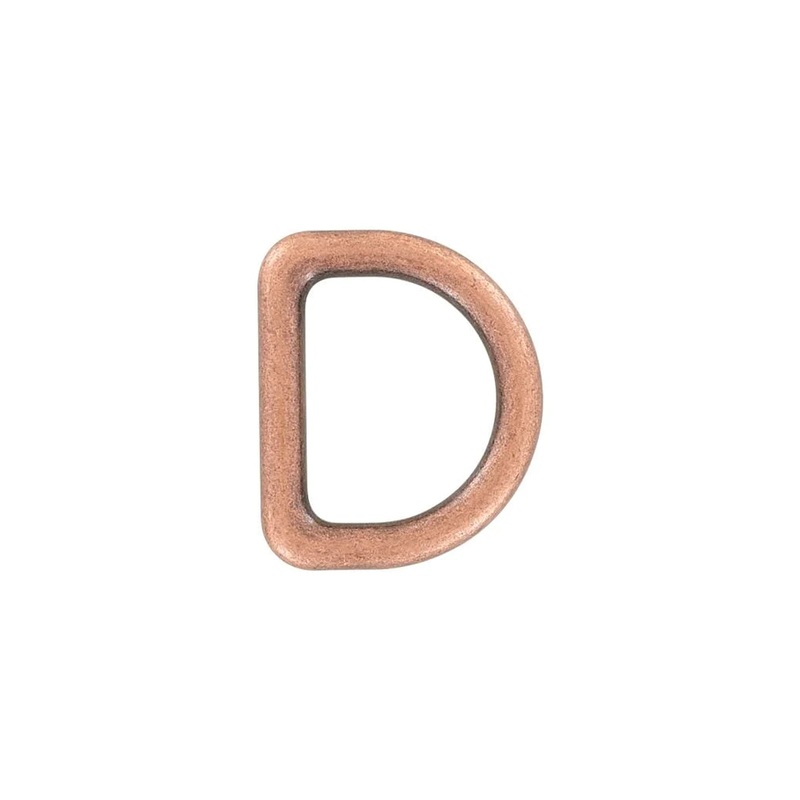 1″ Antique Copper, Cast D-Ring, Zinc Alloy, #D-402-ANTC