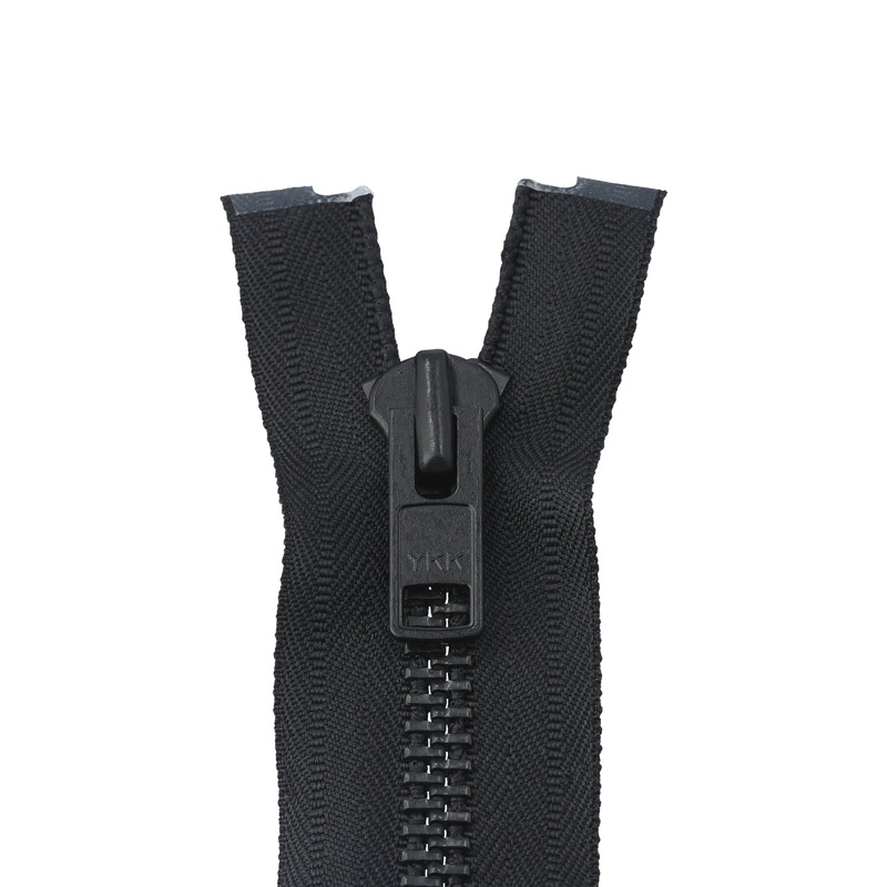 #10 Metal, Black, 24″ Separating Bomber Jacket Zipper with Black Oxide Teeth, #9BJ-24-BLK-OX