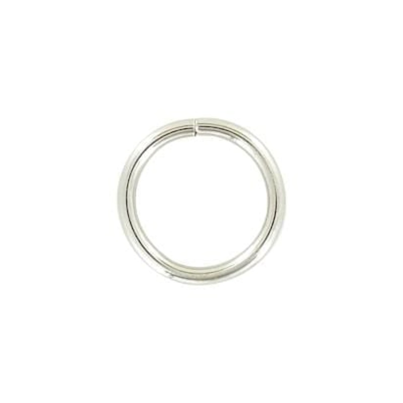 3/4″ Shiny Nickel Plated, Split Round Ring, Steel, #A-5-NP