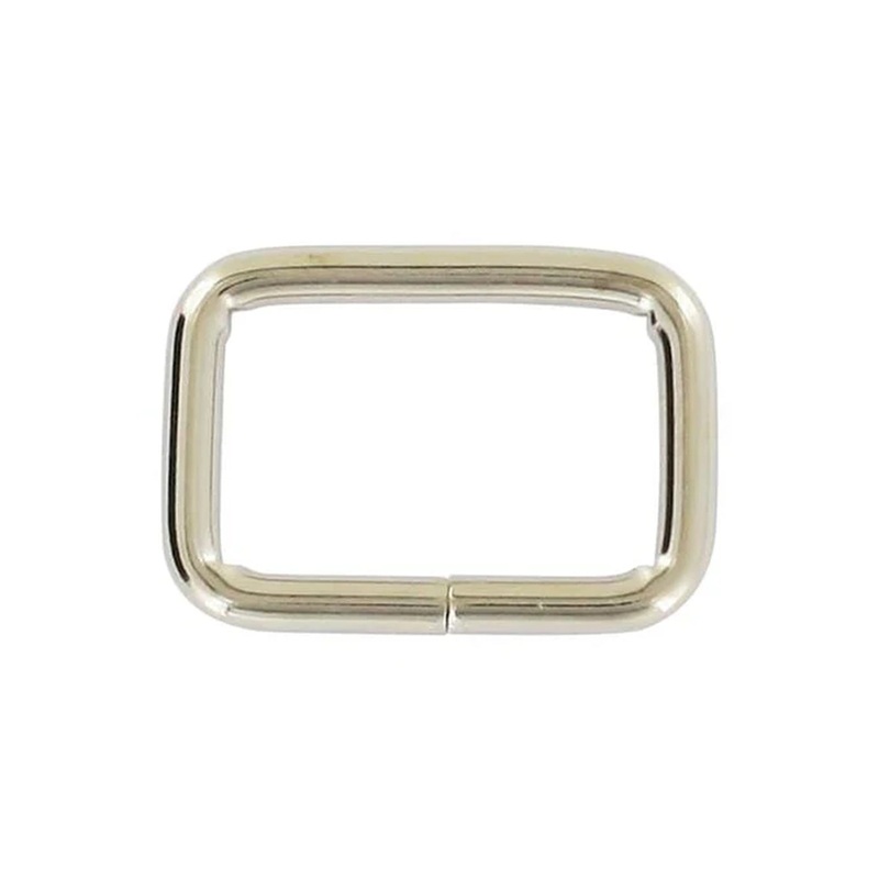3/4″ Shiny Nickel, Split Rectangular Ring, Steel, #C-25-3-4-NP