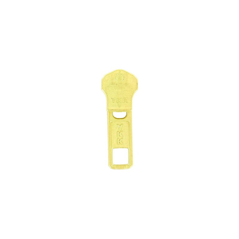 #5 Brass, Metal, YKK Auto Lock Zipper Slider, Zinc Alloy, #5M-5-BP