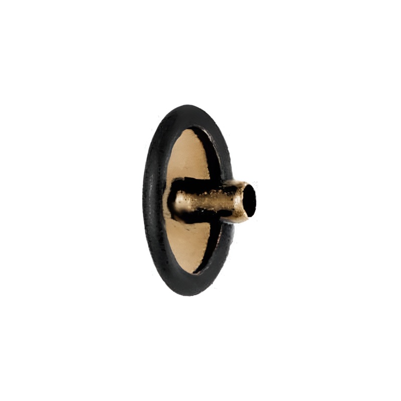 DOT Baby Durable Line 20 Glossy Black Standard Long Cap, Solid Brass