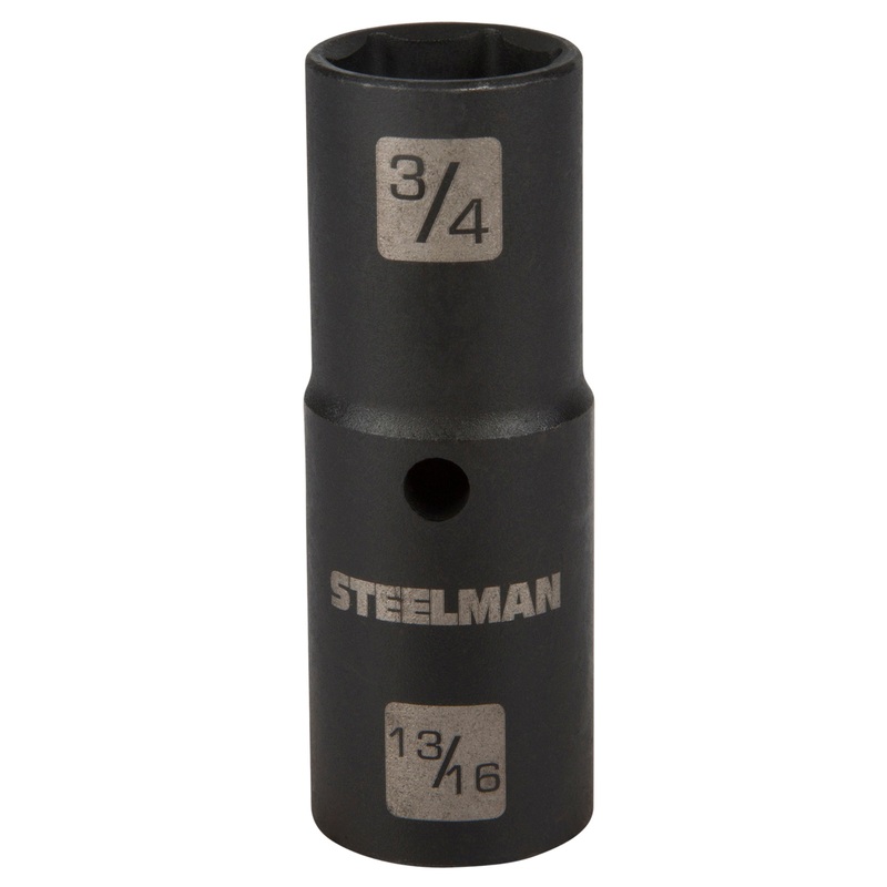 1/2-Inch Drive 6-Point Thin-Wall Impact Flip Socket, 3/4-Inch x 13/16-Inch