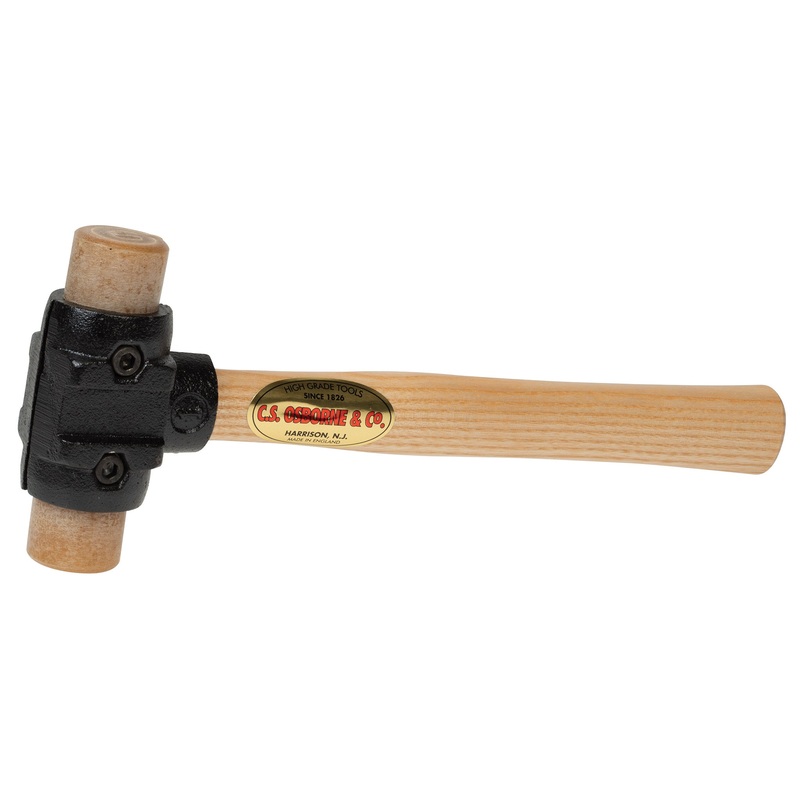 CS Osborne Split Head Rawhide Hammer #1 – 1-1/4″