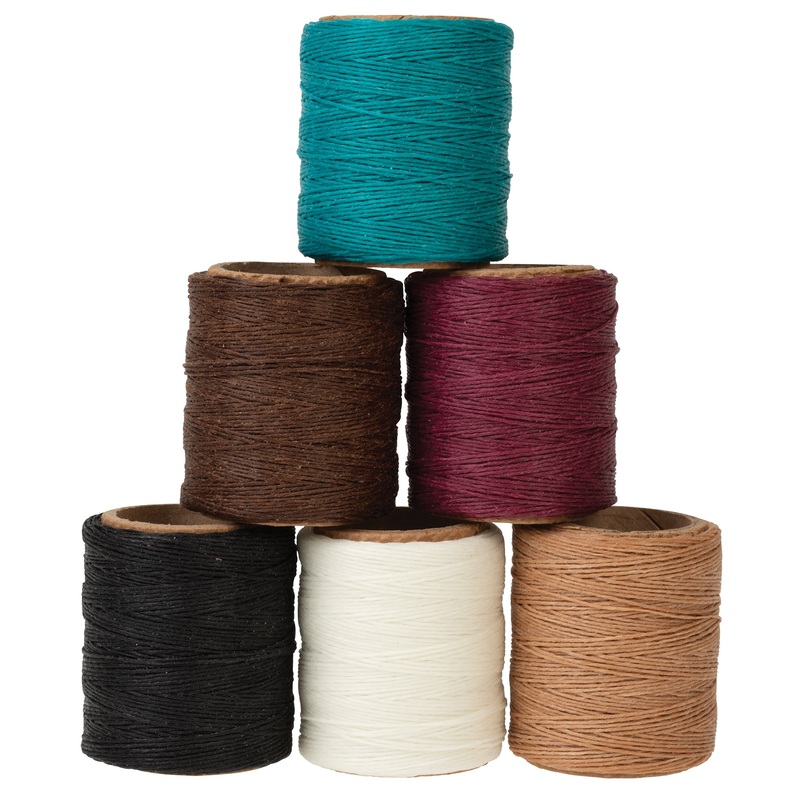 Maine Thread Twisted Wax Cord Black .030″