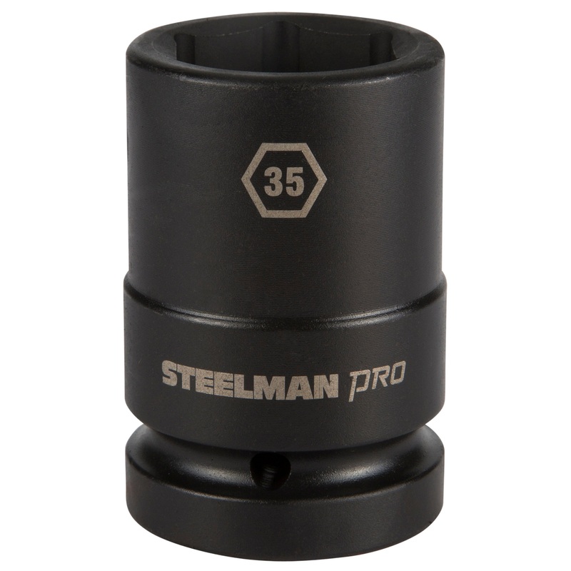 1-Inch Drive x 35mm 6-Point Thin Wall Deep Impact Socket