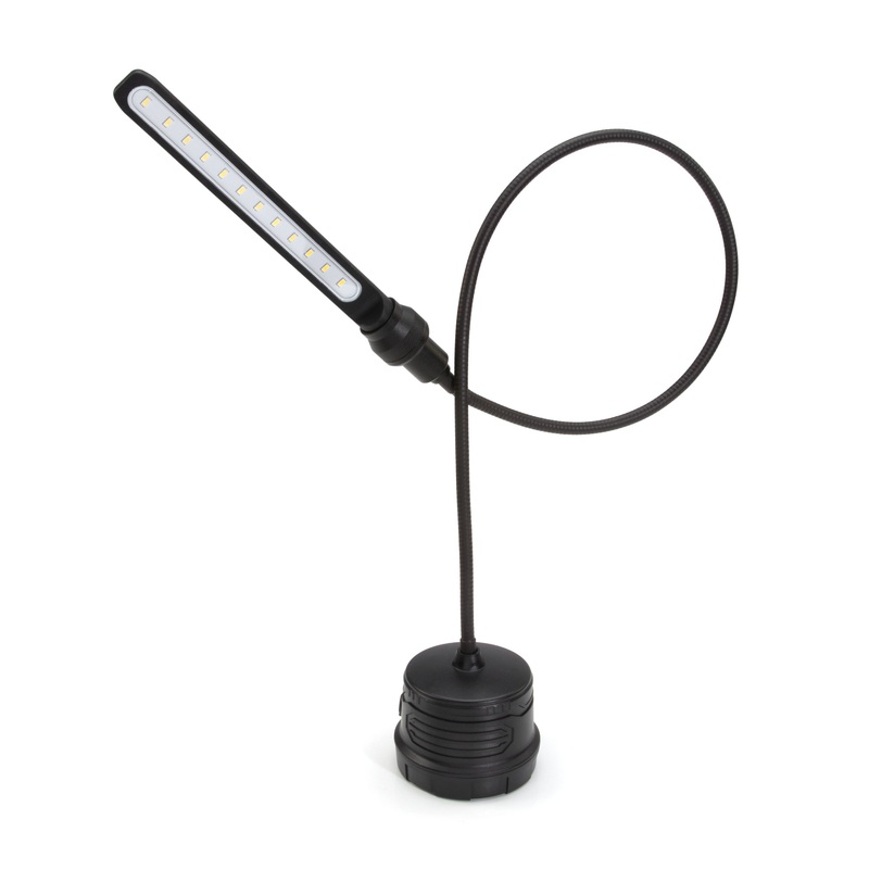 Rechargeable 280-Lumen Slim Bar LED Tire Jim Light with 32-Inch Gooseneck and Magnetic Base