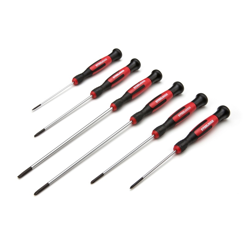 Precision Phillips and Slotted Screwdriver Set, 6-Piece