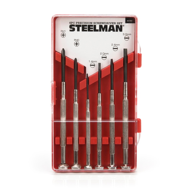Precision Steel Shaft Screwdriver Set, 6-Piece