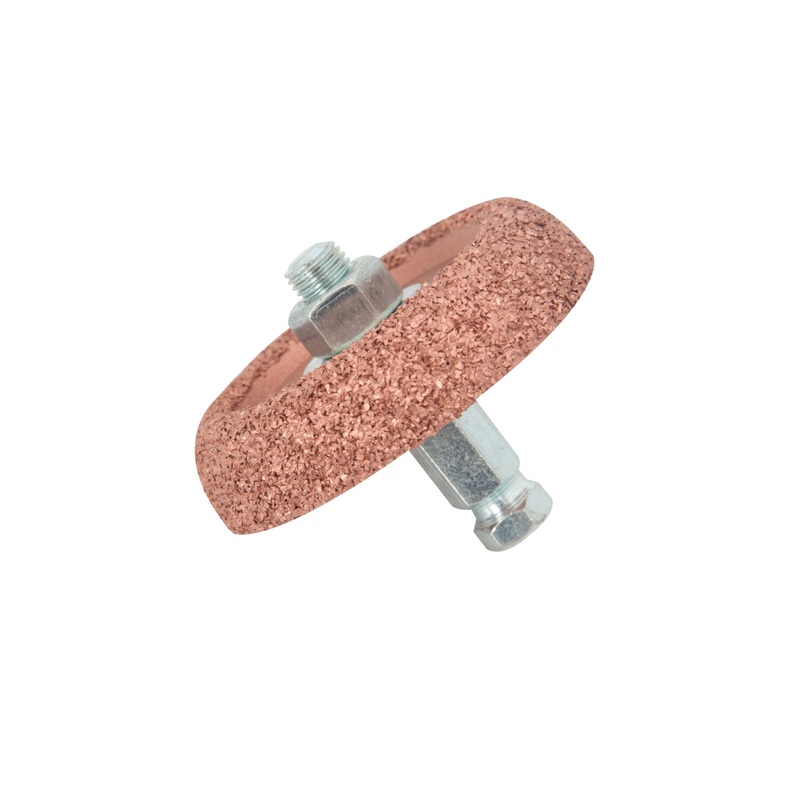 Tungsten Carbide Buffing and Abrasion Wheel with 3/8-Inch Hex Adapter for Low-Speed Tire Buffer