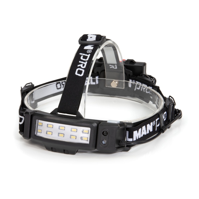 Slim Profile 280-Lumen LED Motion Activated Headlampwith 2 Rechargeable 18650 Li-Ion Batteries