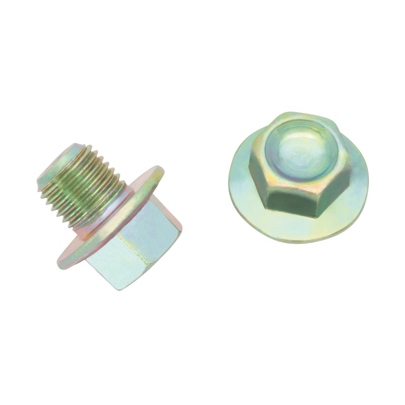 Oil Pan Drain Plug, M12 x 1.25 Thread, Zinc, 5-Pack
